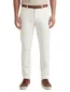 Tramarossa broek flatfront wit effen katoen slim fit