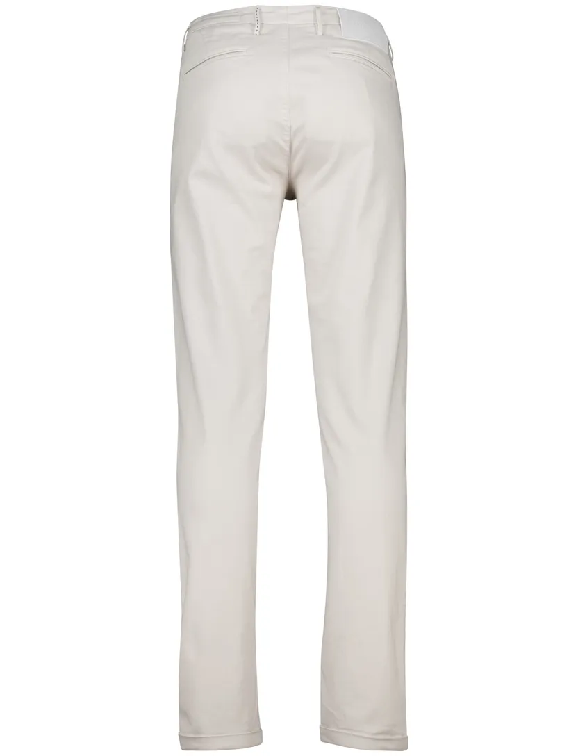 katoenen Tramarossa luis 5-p pantalon wit effen slim fit