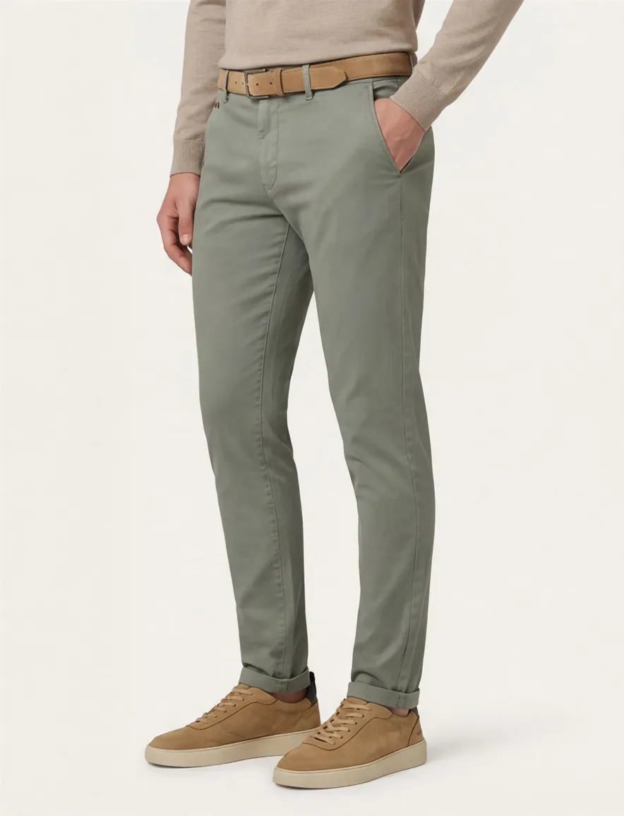 katoenen broek groen Tramarossa Luis