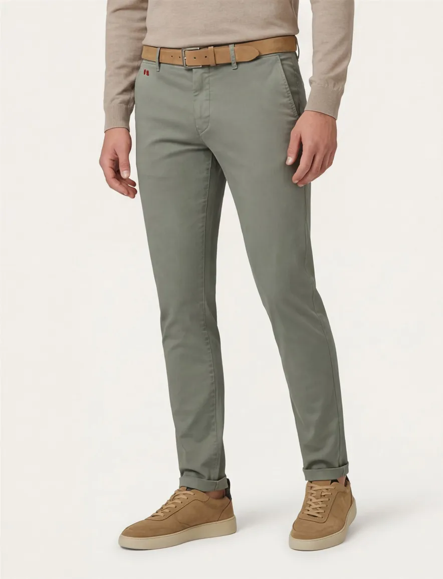 katoenen broek groen Tramarossa Luis