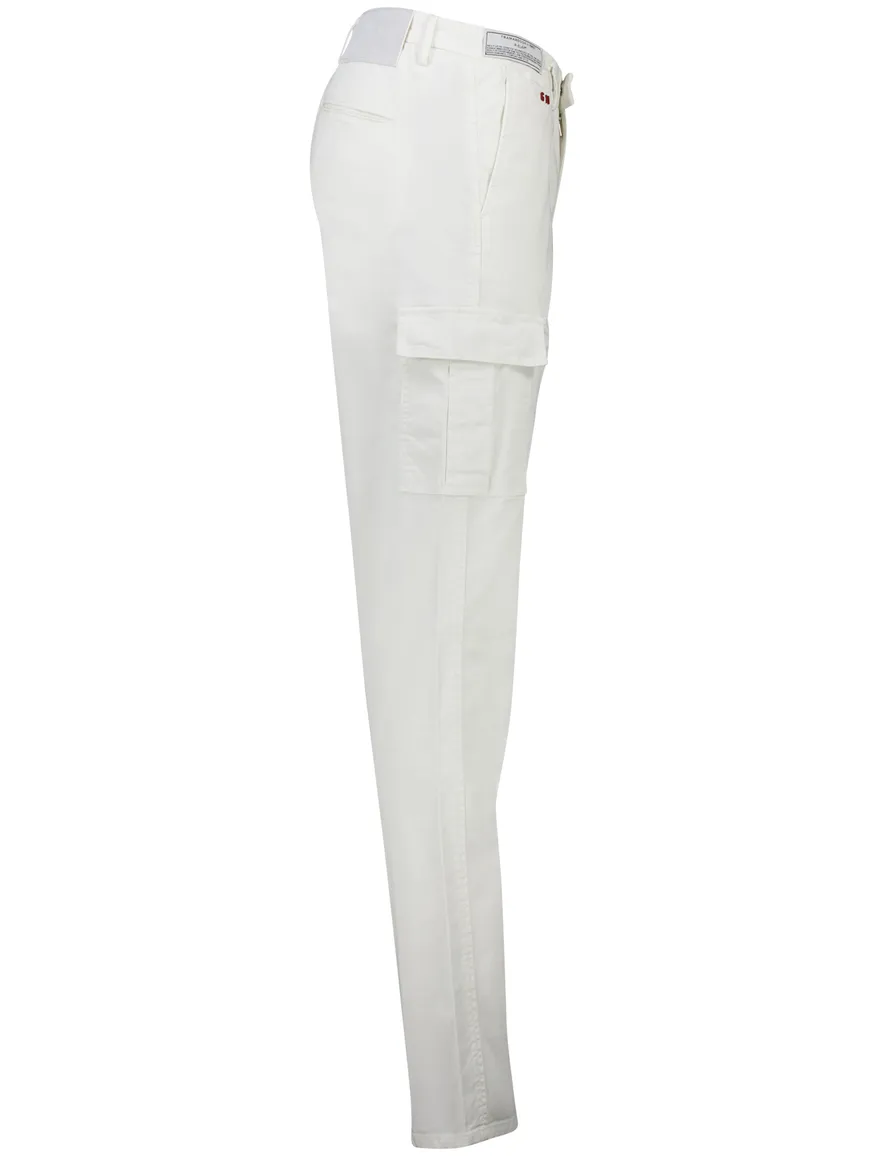Tramarossa Amerigo 5-p pantalon spierwit effen slim fit katoen