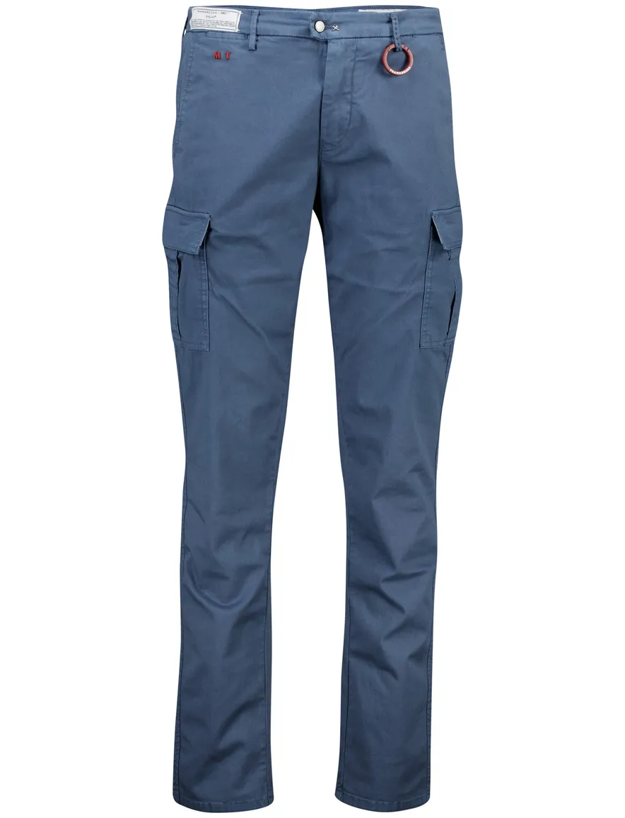 Tramarossa cargo broek blauw effen