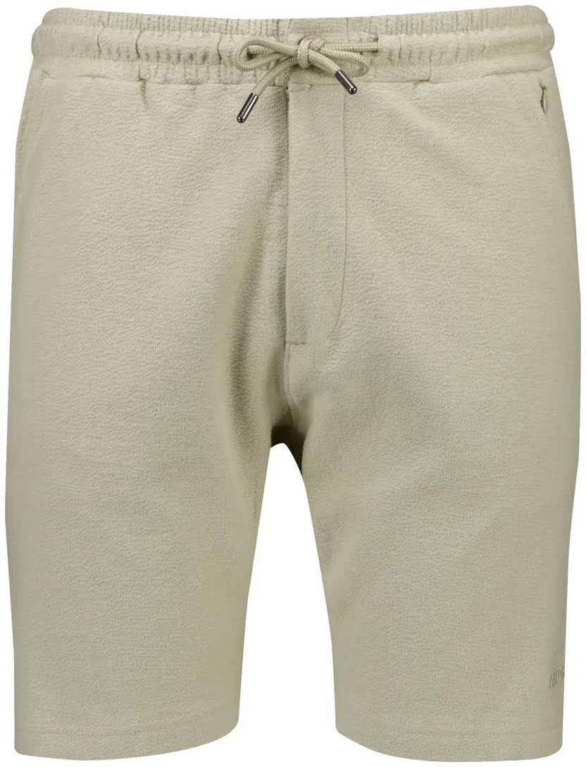 Airforce beige korte broek effen