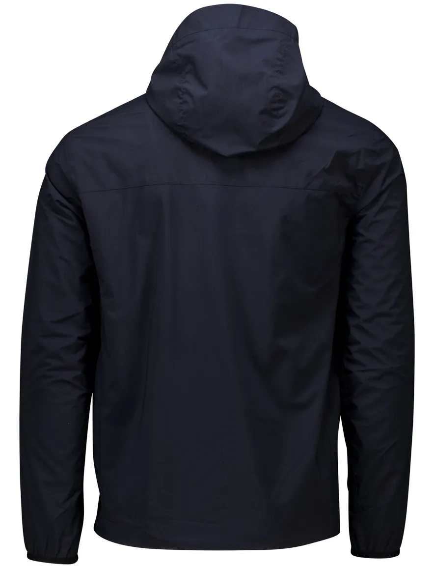 Airforce zomerjas donkerblauw effen slim fit katoen