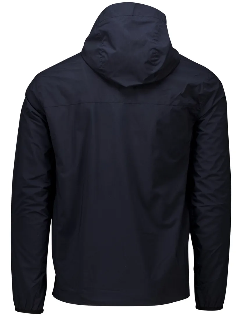 katoenen Airforce zomerjas effen donkerblauw slim fit