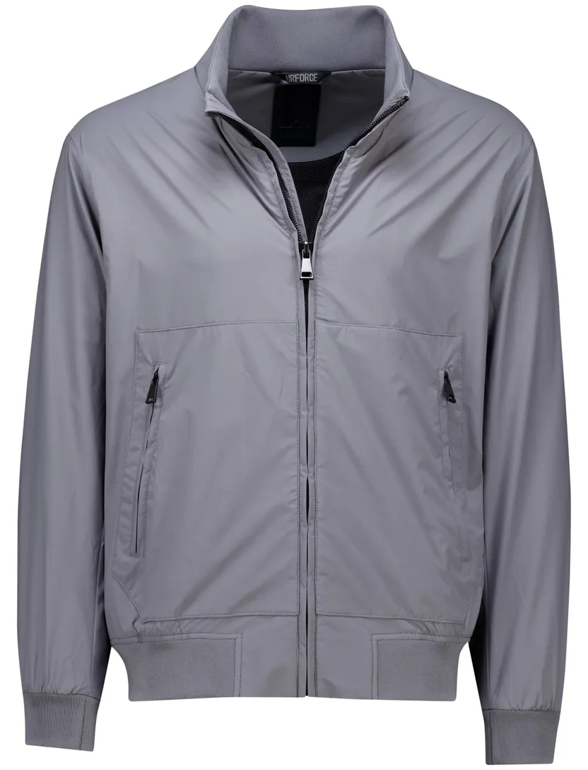 Airforce jack grijs four way stretch bomberjacket