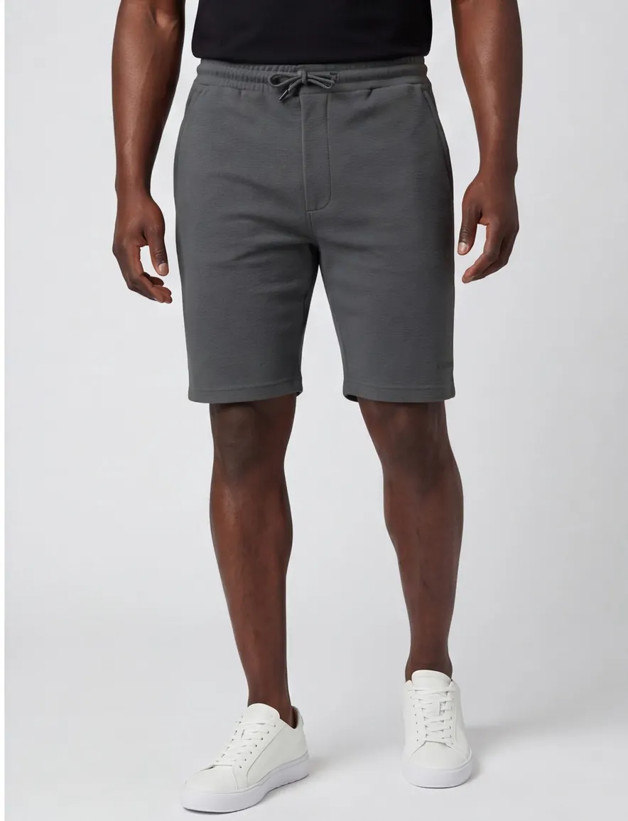 Airforce bermuda grijs katoen