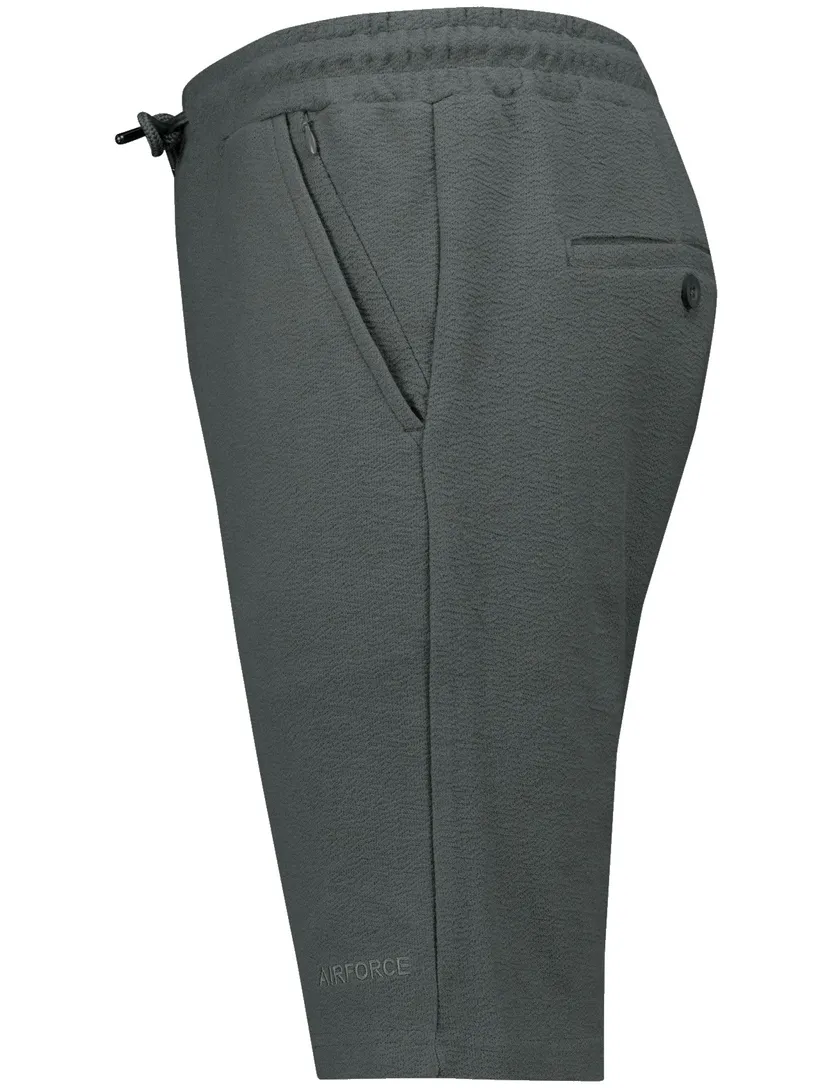 Airforce kort broek grijs effen