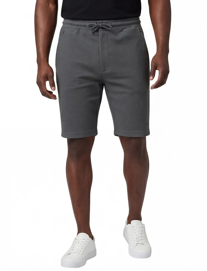 Airforce kort broek grijs effen