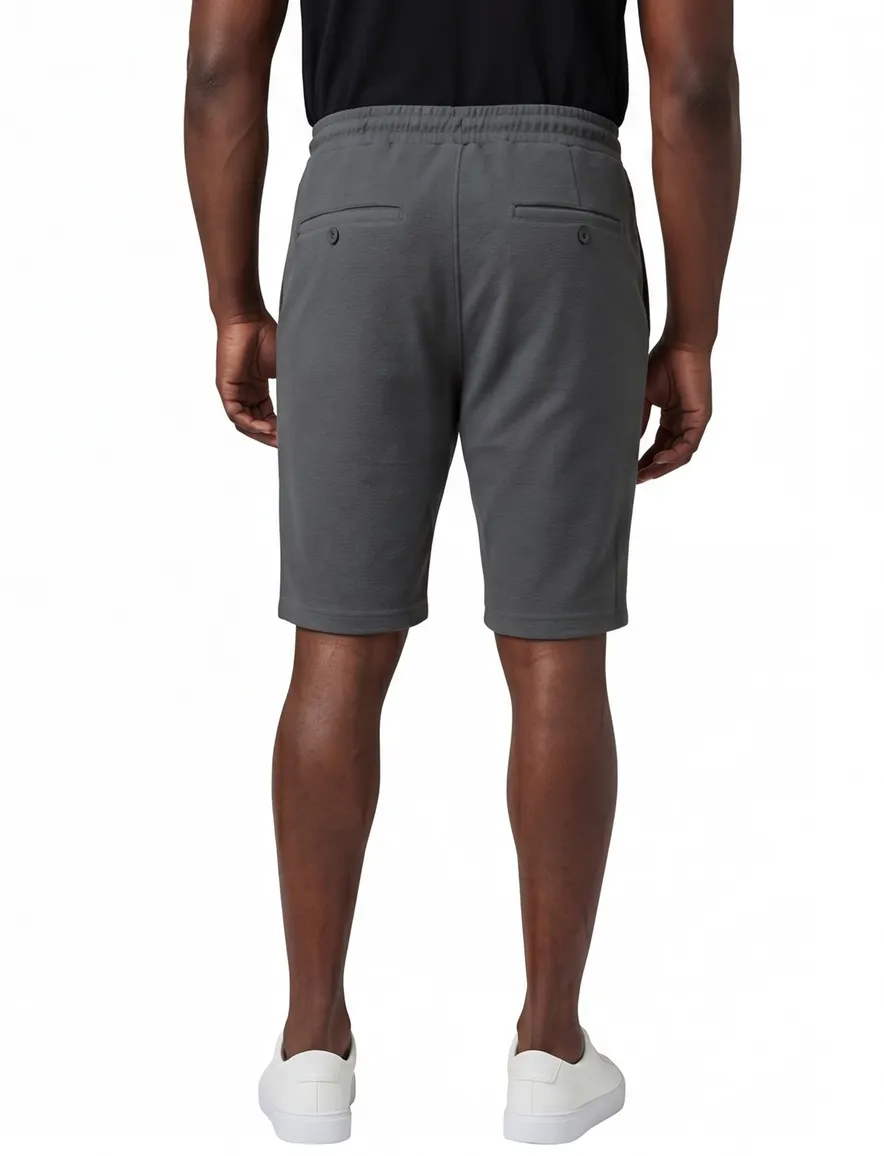 Airforce bermuda grijs katoen
