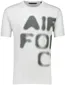 Airforce T-shirt wit korte mouw met print