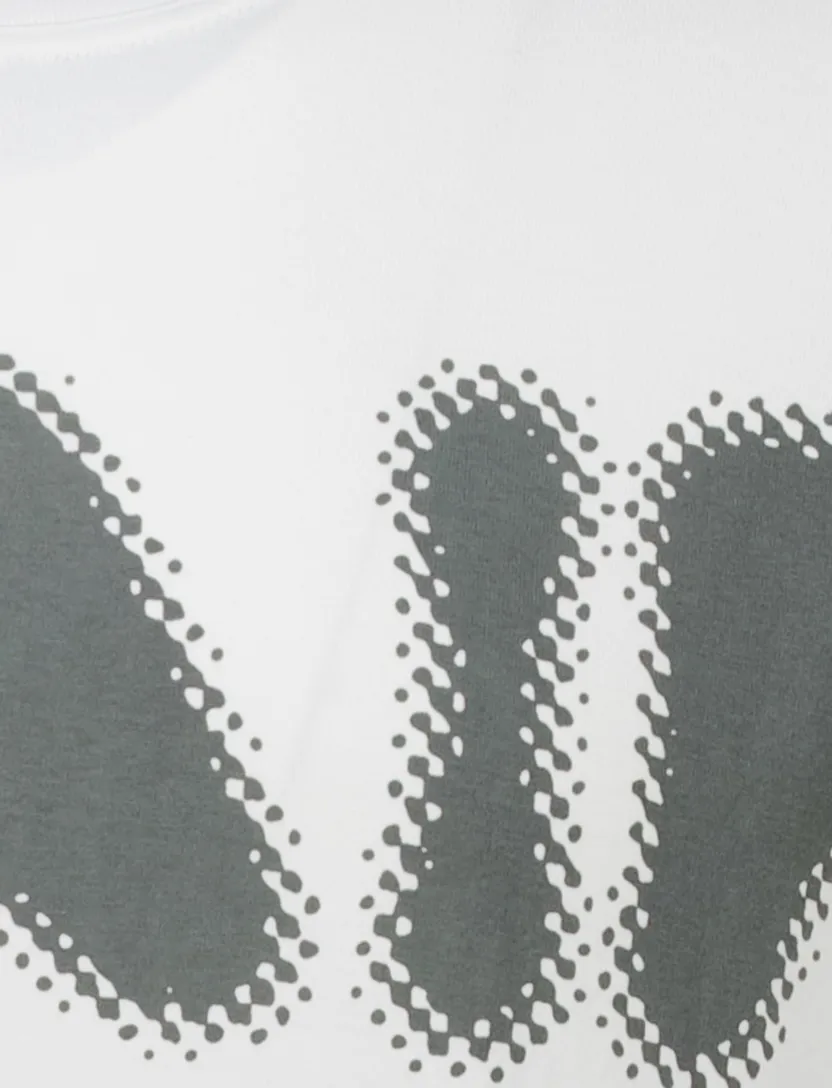 Airforce T-shirt wit korte mouw met print ronde hals