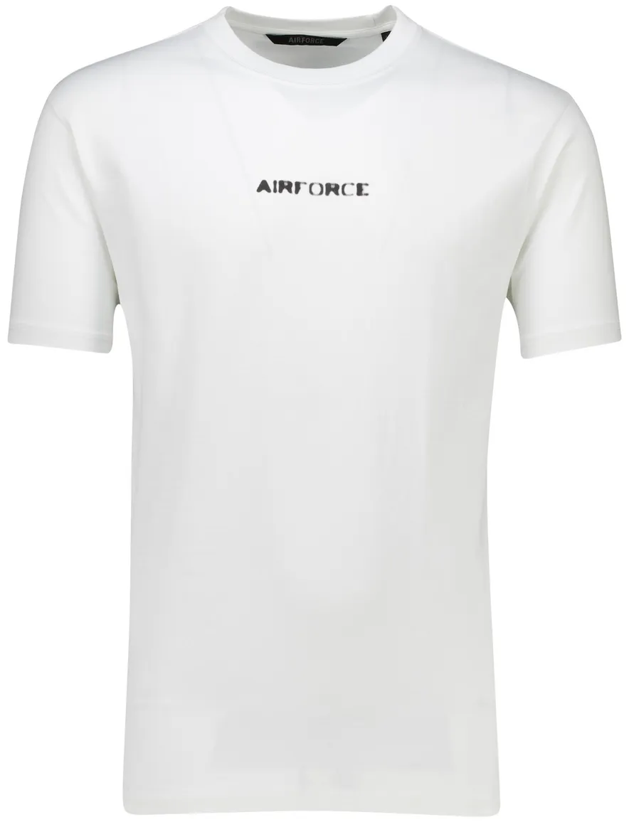 Airforce t-shirt wit hazy round backprint