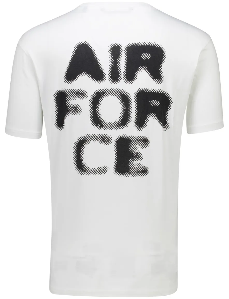 Airforce t-shirt wit hazy round backprint