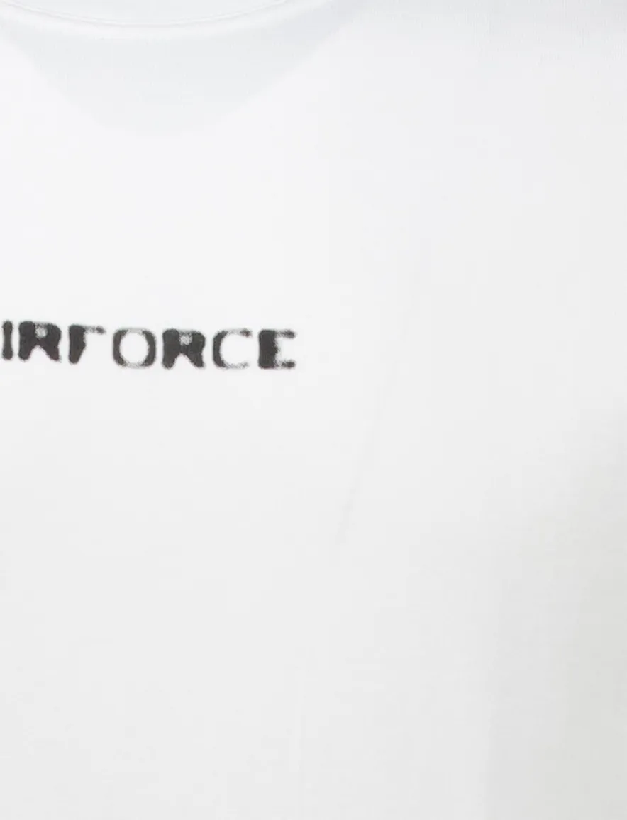Airforce t-shirt wit hazy round backprint