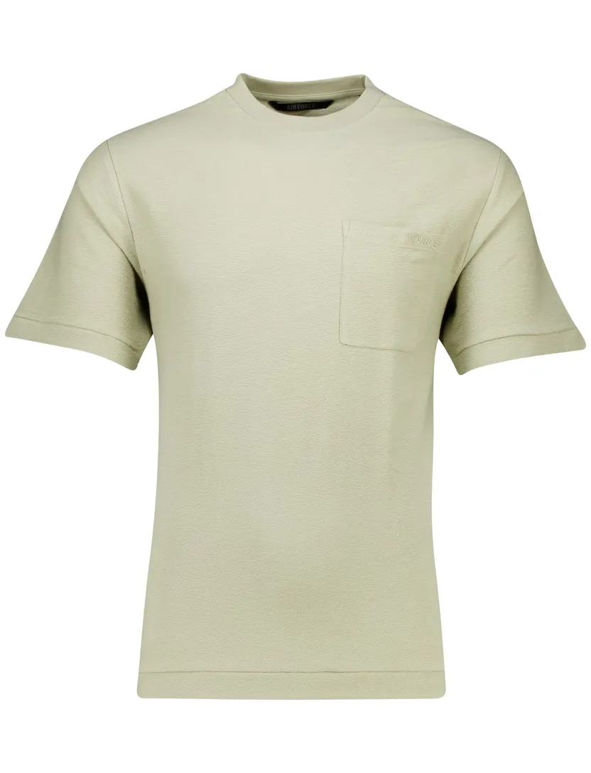 Airforce t-shirt Woven beige