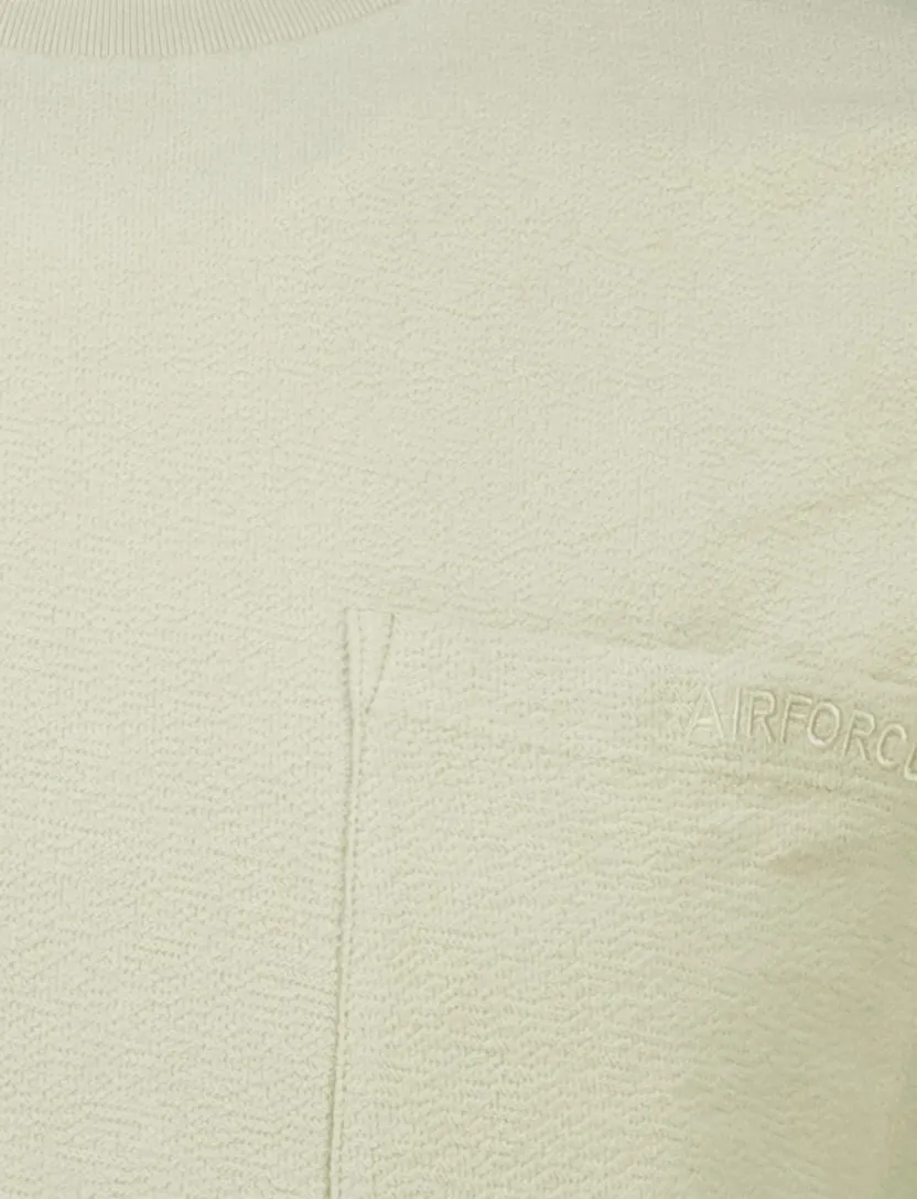Airforce t-shirt Woven beige