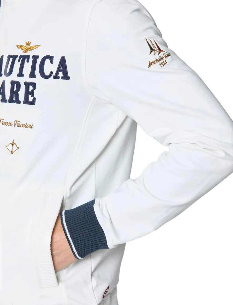 Aeronautica Militare vest ecru regular fit