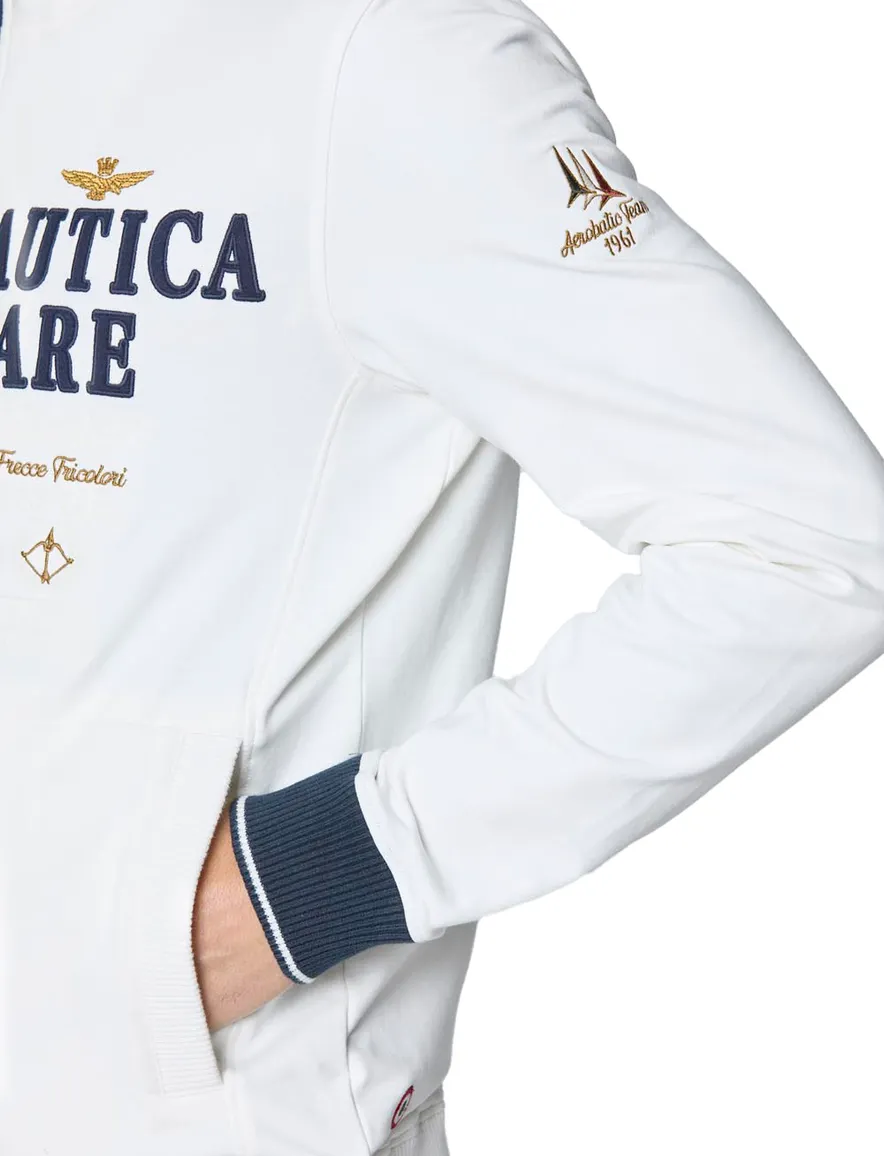 Aeronautica Militare vest ecru regular fit
