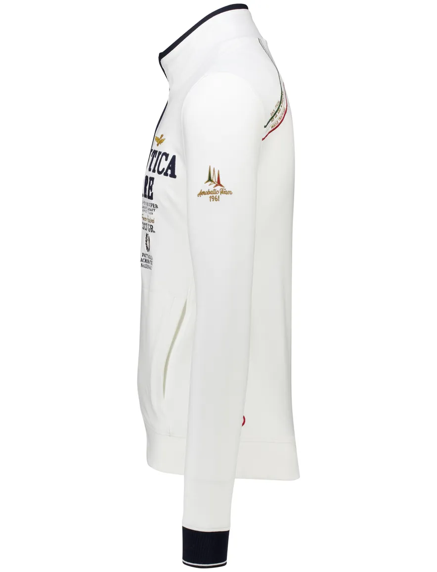 Aeronautica Militare vest ecru regular fit