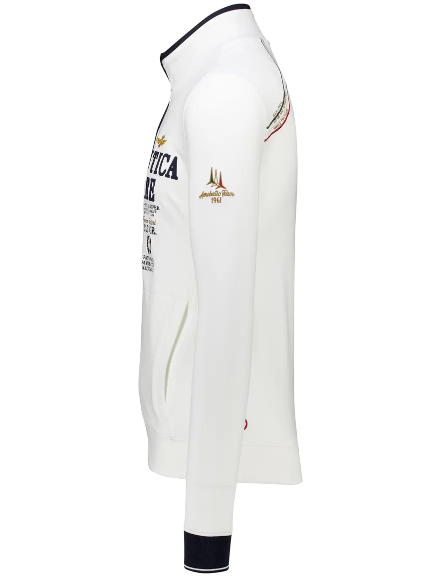 Aeronautica Militare vest ecru regular fit