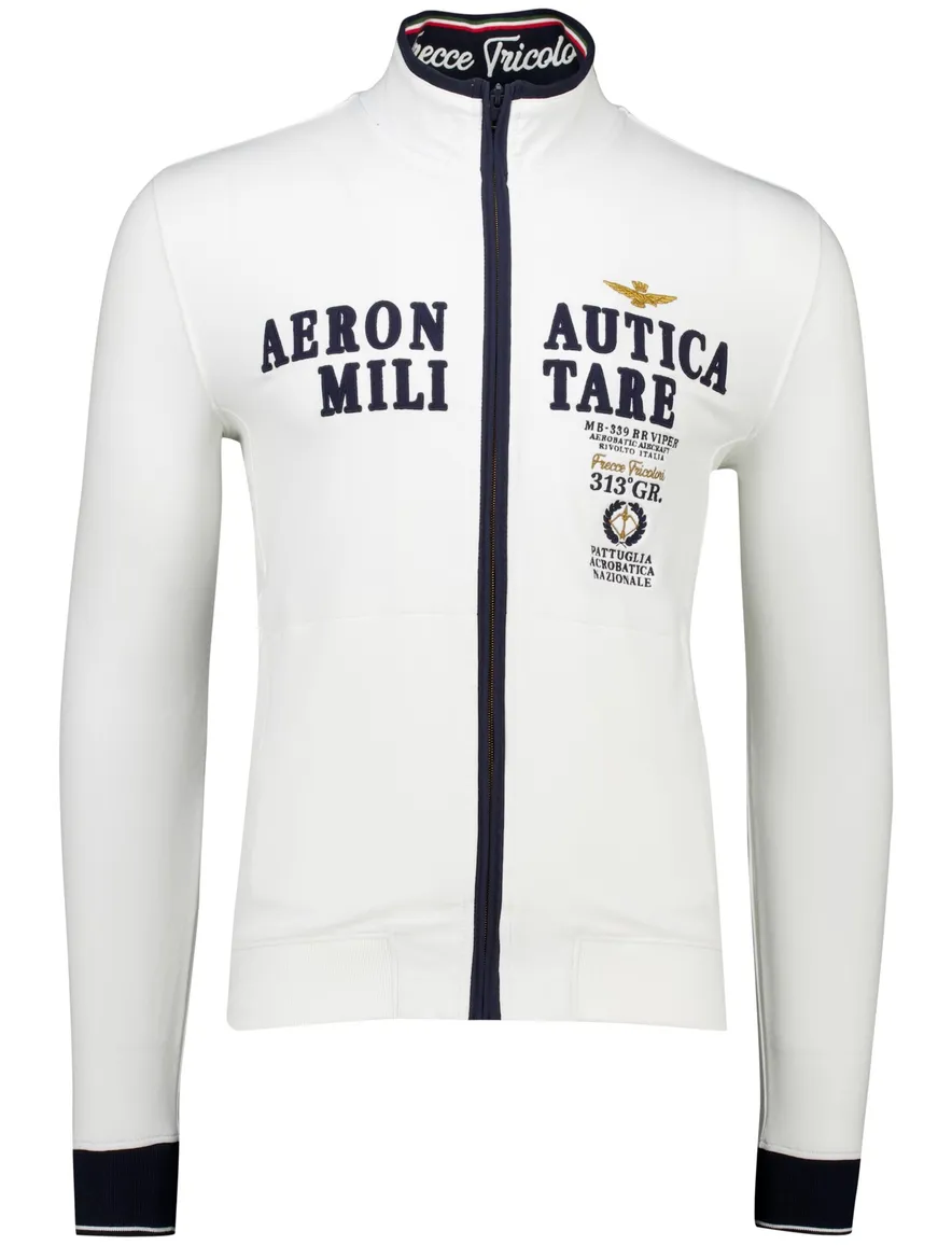 Aeronautica Militare vest ecru regular fit