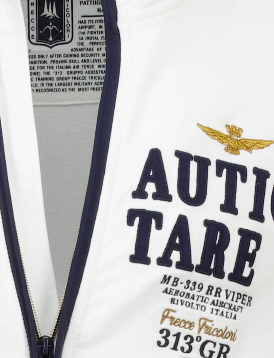 Aeronautica Militare vest ecru regular fit