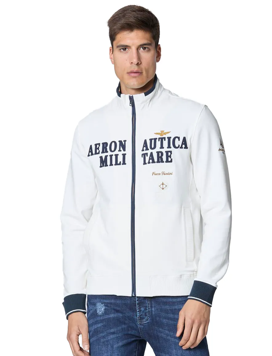 Aeronautica Militare vest ecru regular fit