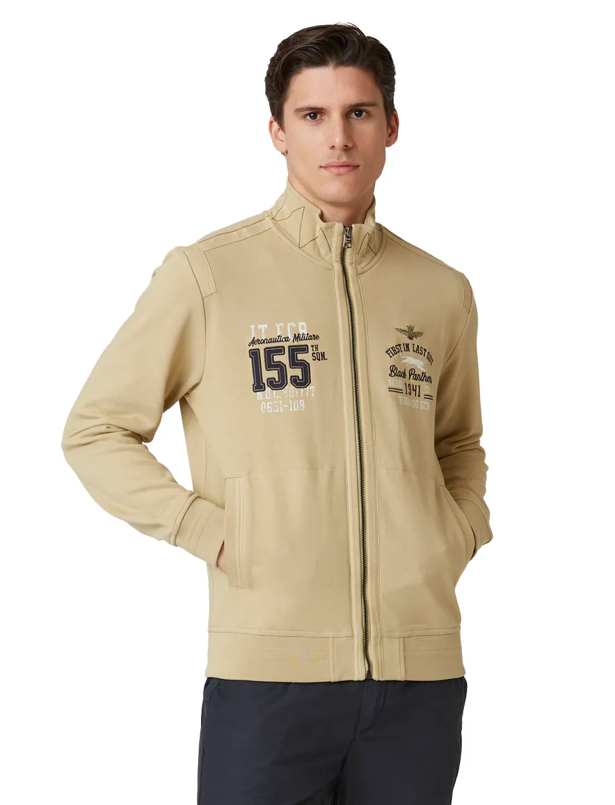 Aeronautica Militare regular fit vest beige