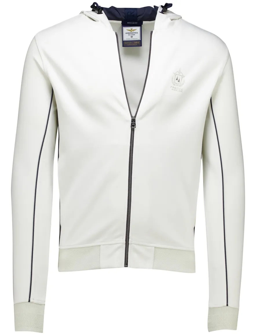 Aeronautica Militare vest ecru regular fit viscose