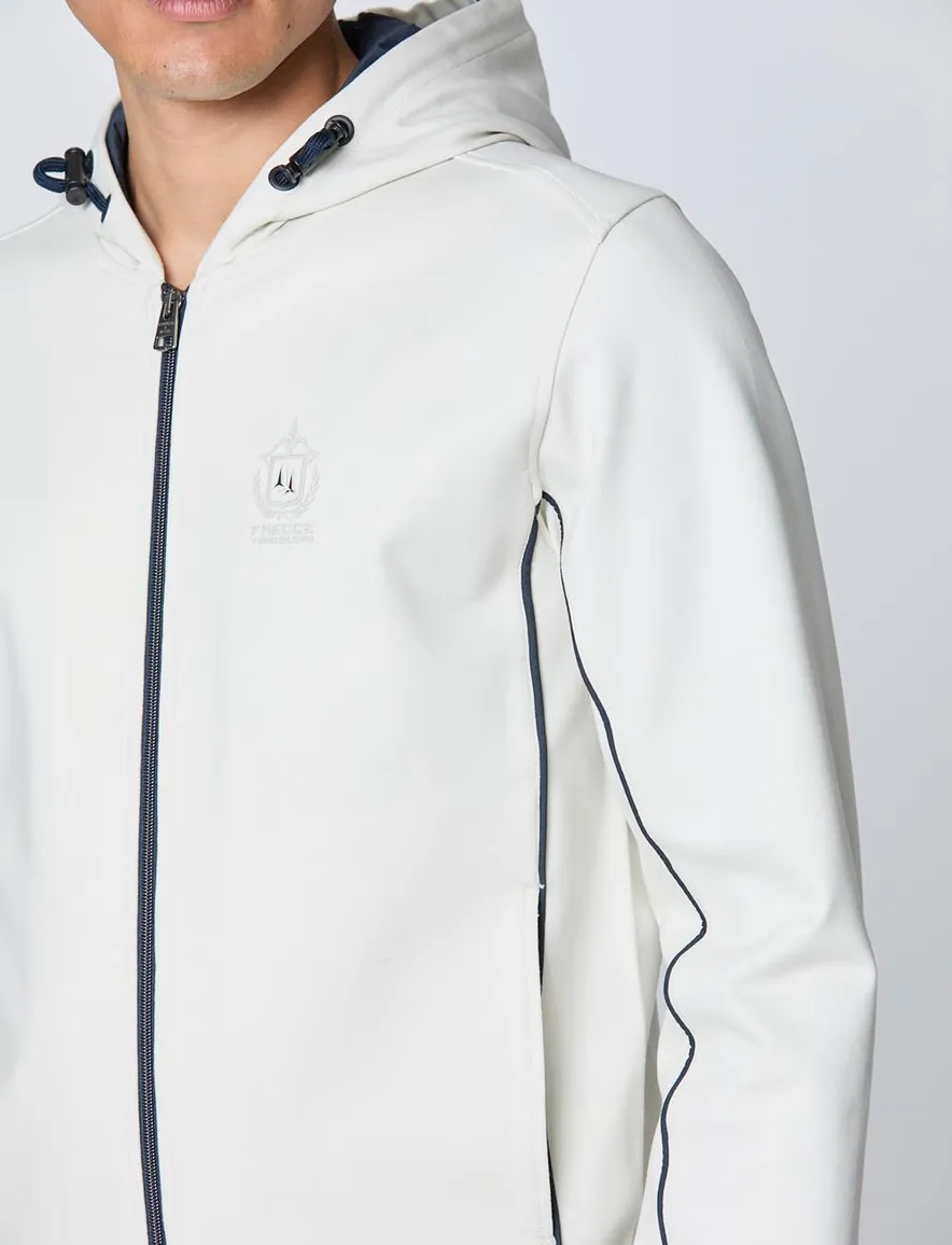 Aeronautica Militare vest ecru regular fit viscose