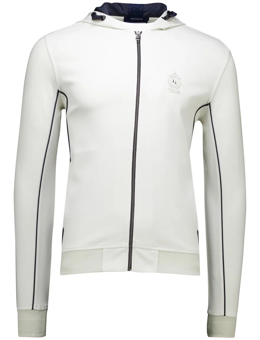 Aeronautica Militare vest ecru regular fit viscose