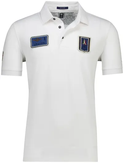 Aeronautica Militare Aeronautica Militare regular fit polo wit met patches
