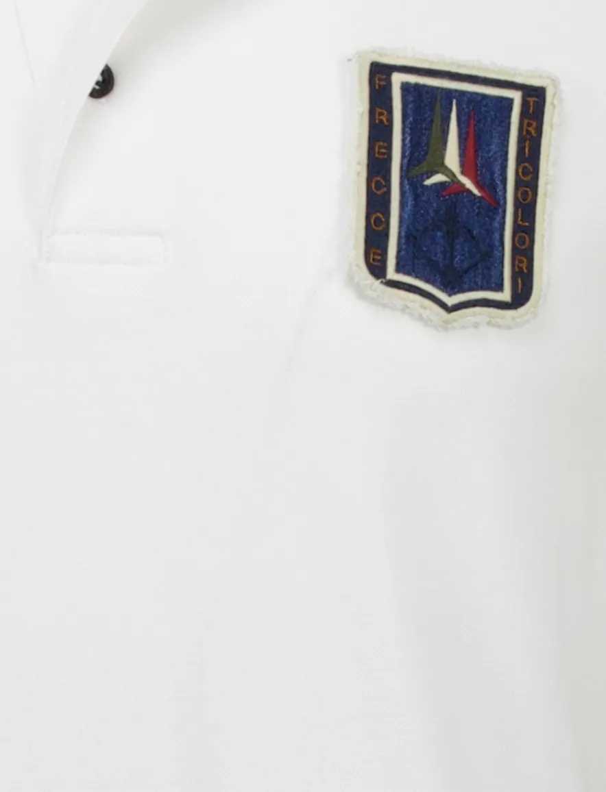 Aeronautica Militare regular fit polo wit met patches