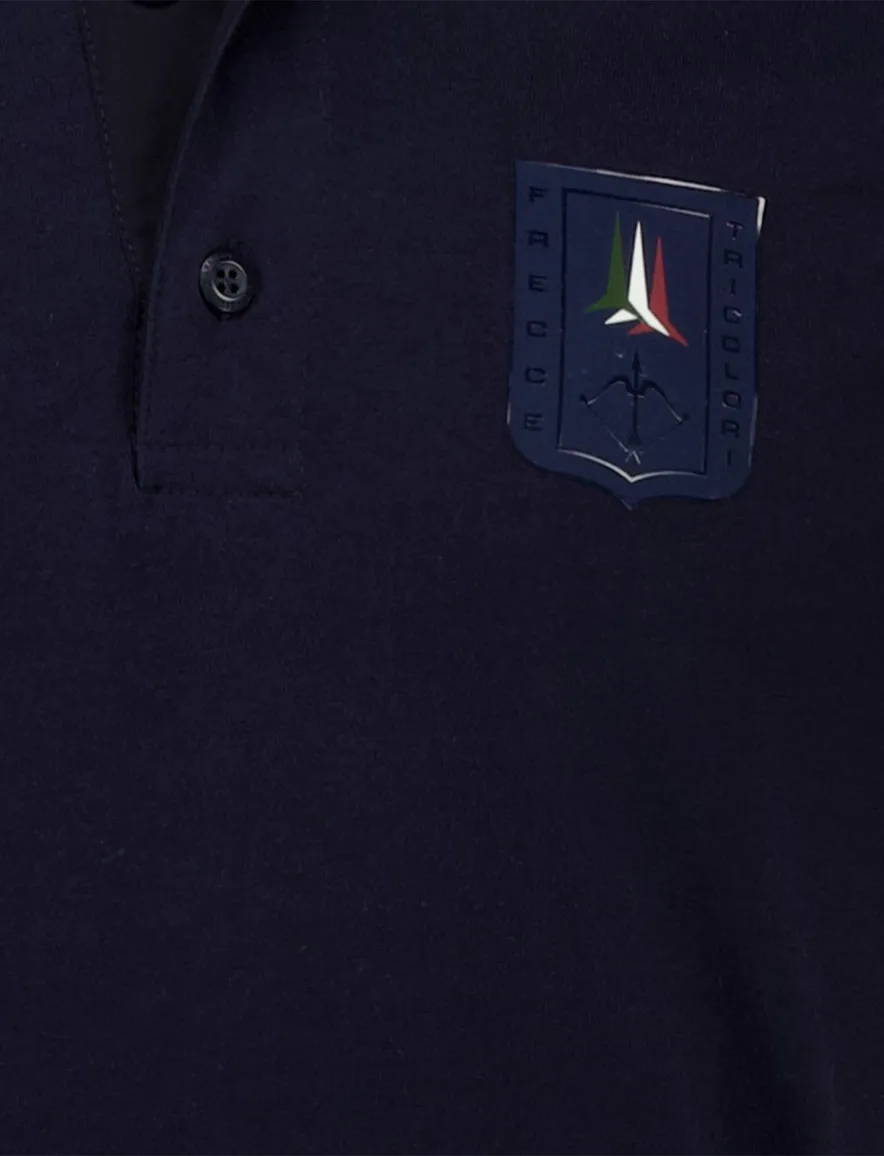 Aeronautica Militare polo donkerblauw jersey