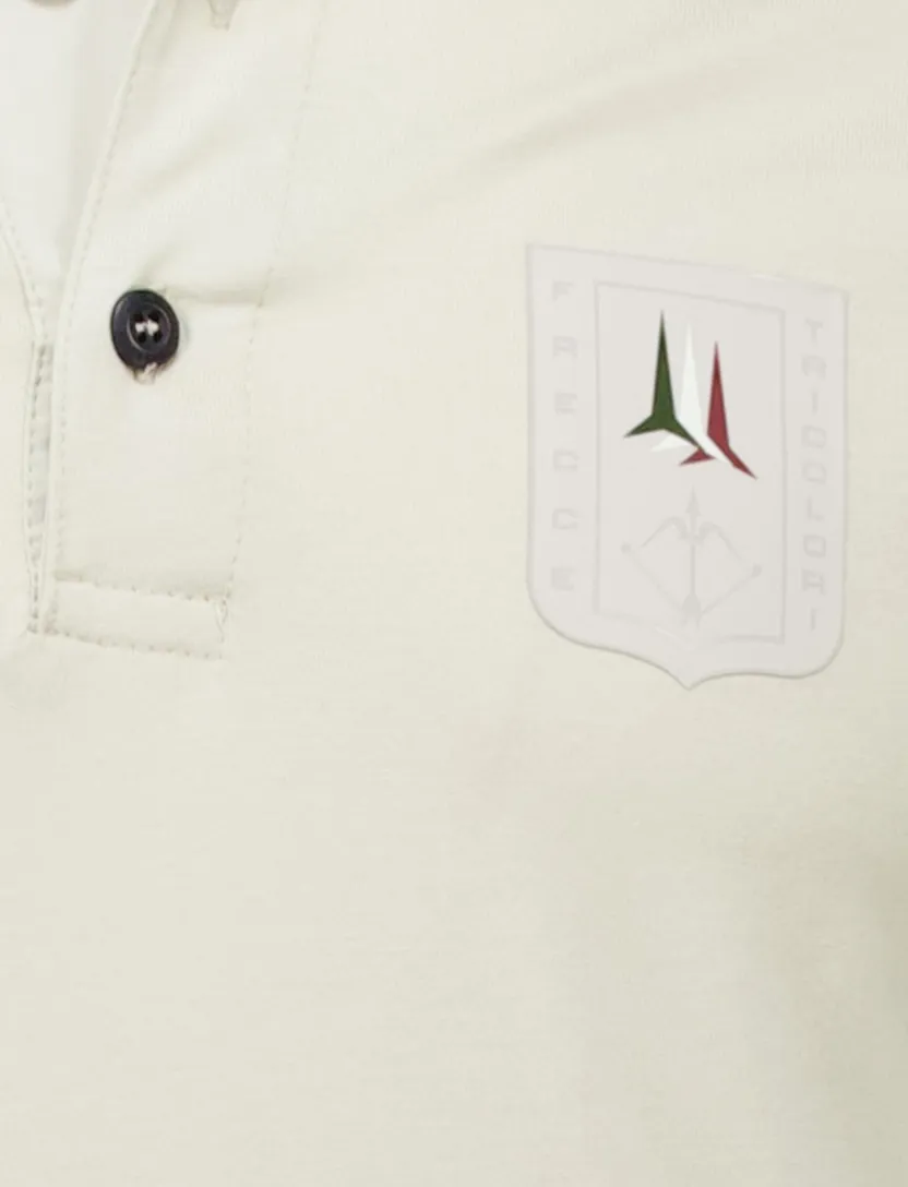 creme Aeronautica Militare polo regular fit katoen