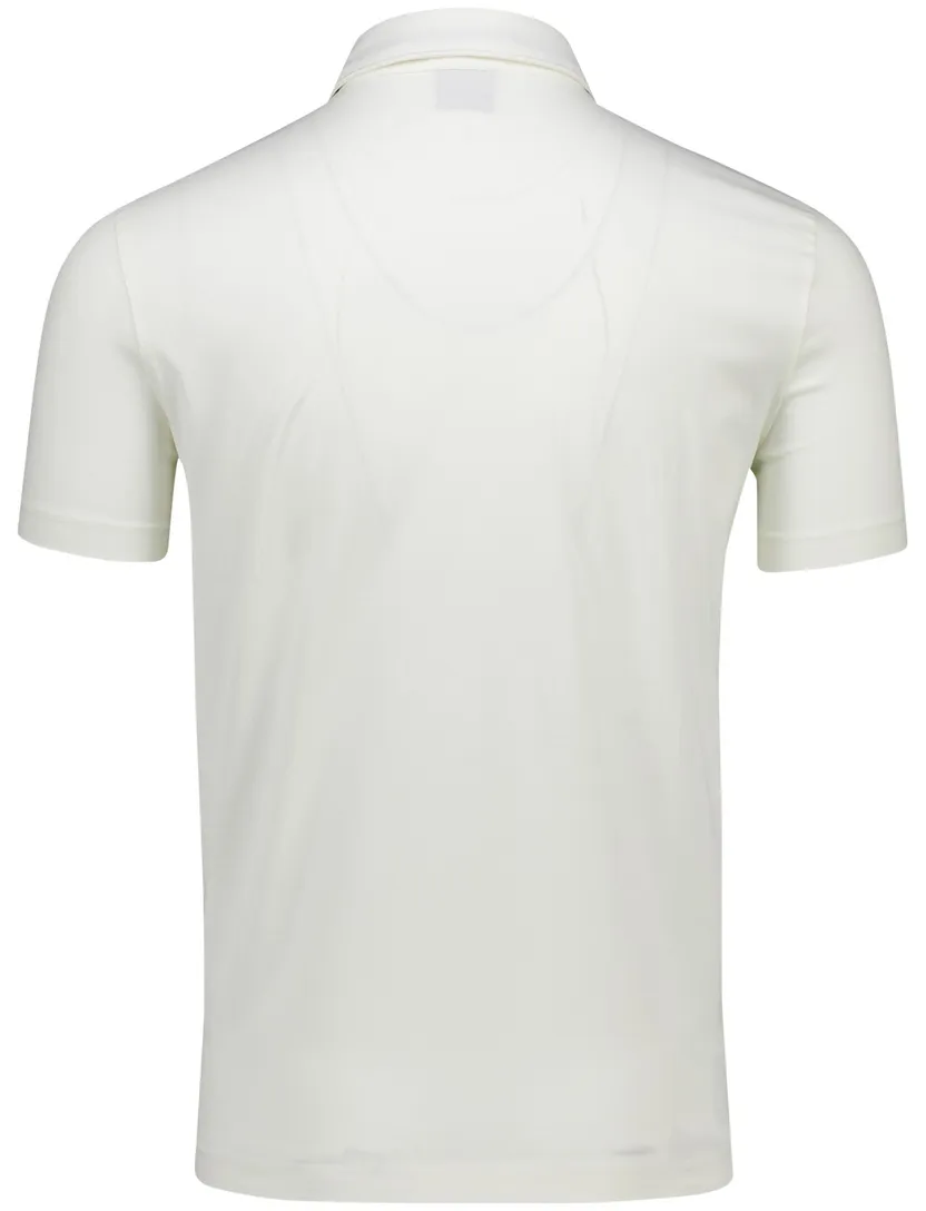 Aeronautica Militare polo wit effen Regular Fit katoen