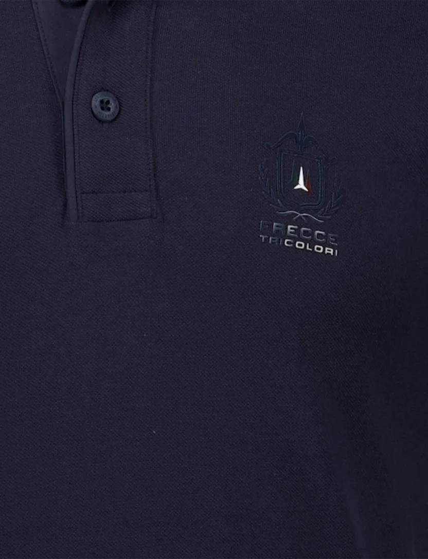 Aeronautica Militare polo effen donkerblauw