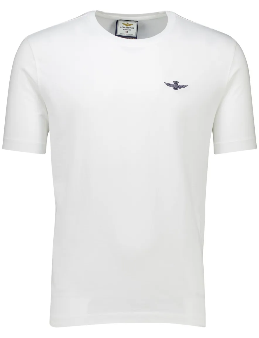 Aeronautica Militare T-shirt wit effen korte mouw