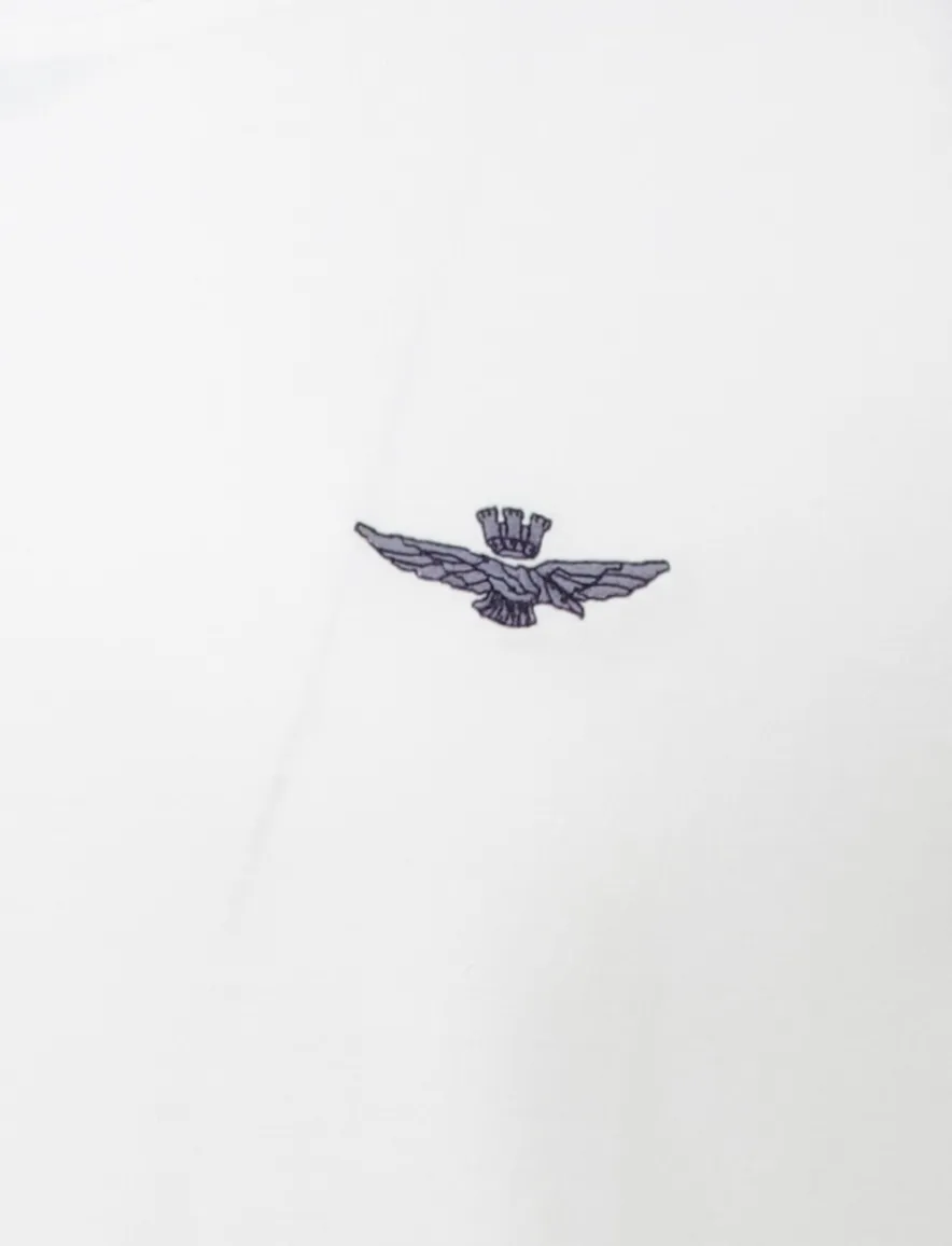 Aeronautica Militare T-shirt wit effen korte mouw