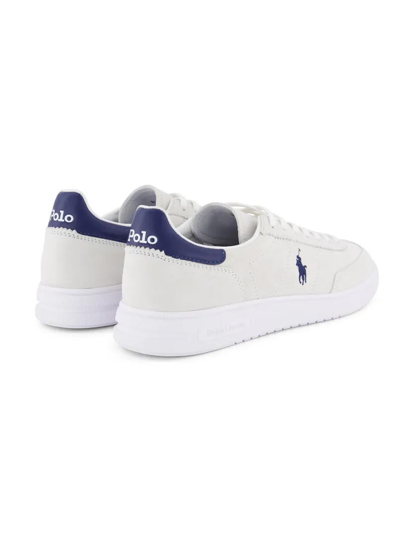 Polo Ralph Lauren sneakers wit met donkerblauw geprint
