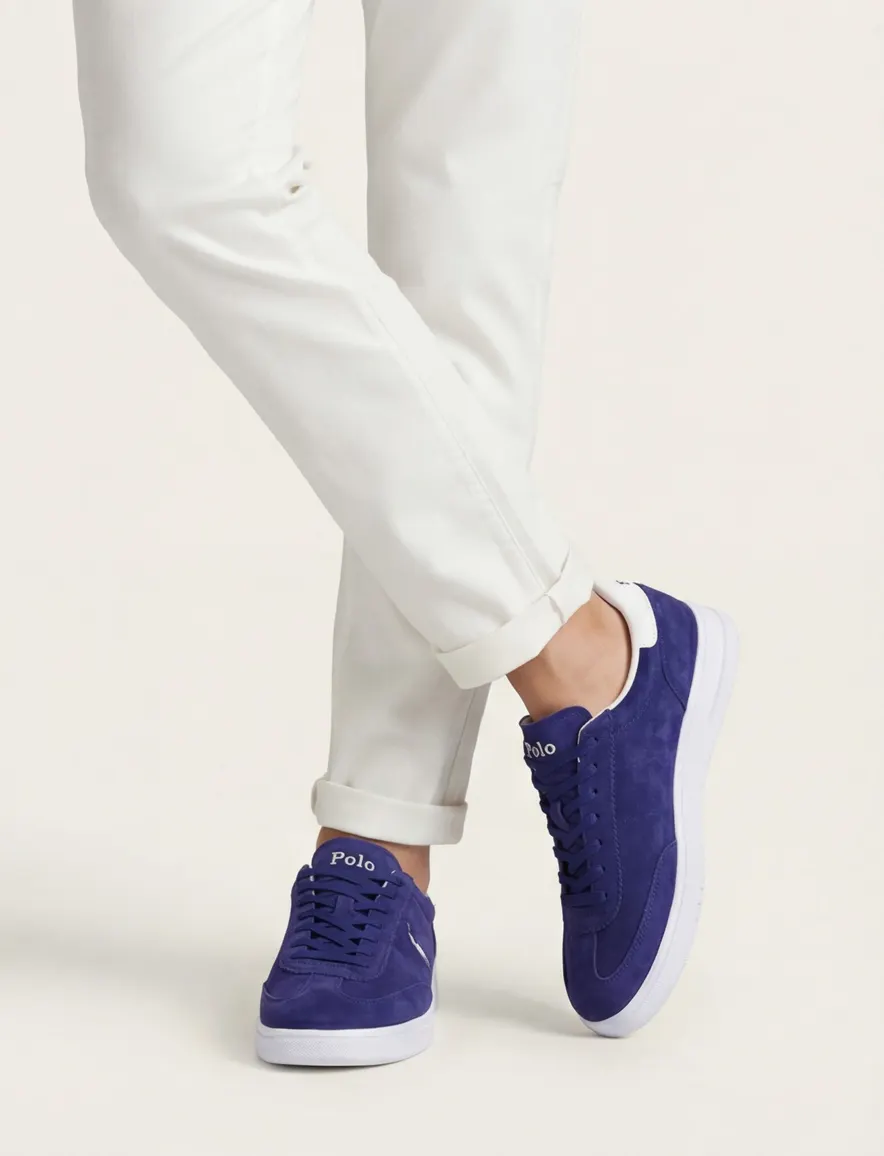 Polo Ralph Lauren sneakers donkerblauw met wit