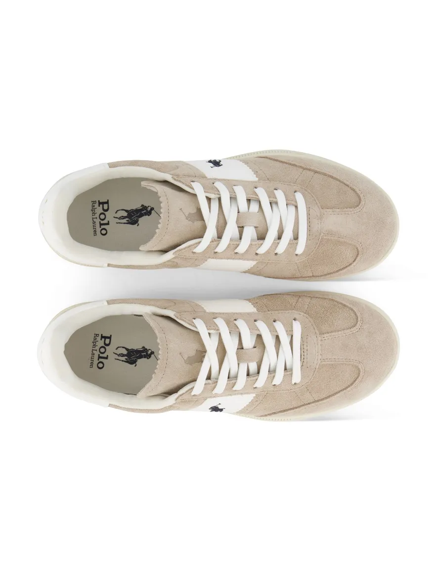 Polo Ralph Lauren sneakers beige wit met logo