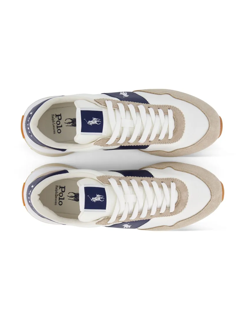 Polo Ralph Lauren sneakers wit navy en beige