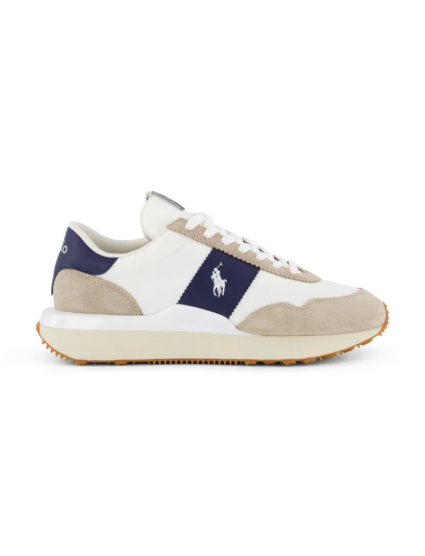 Polo Ralph Lauren sneakers wit navy en beige