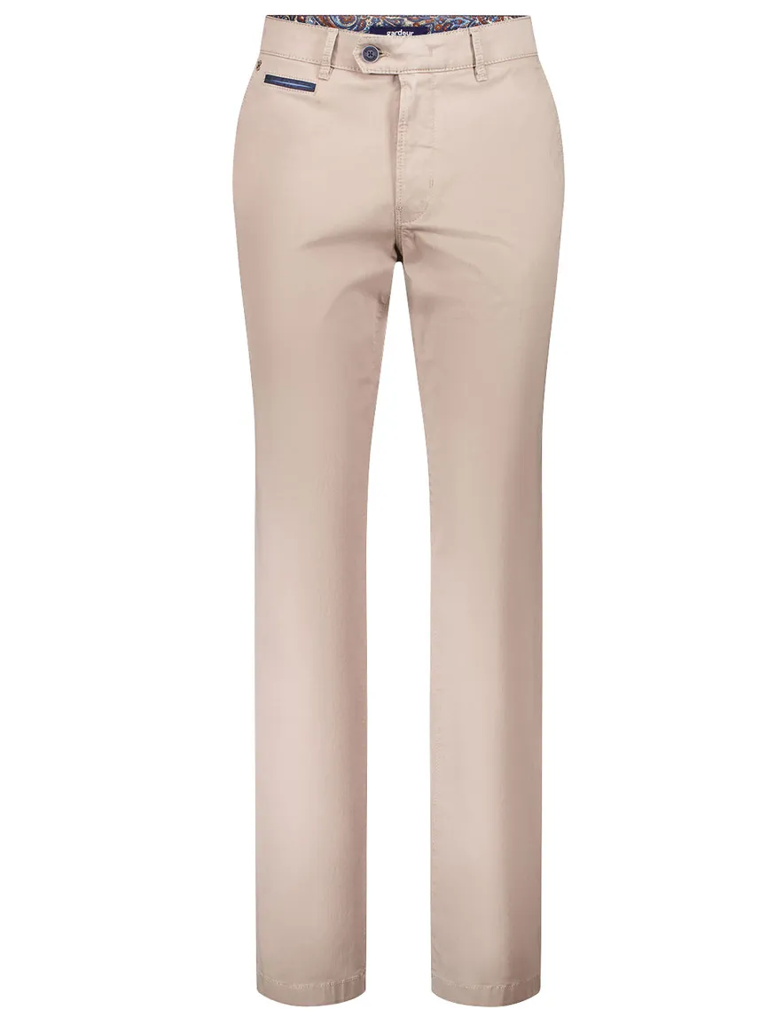katoenen broek beige Gardeur Benny