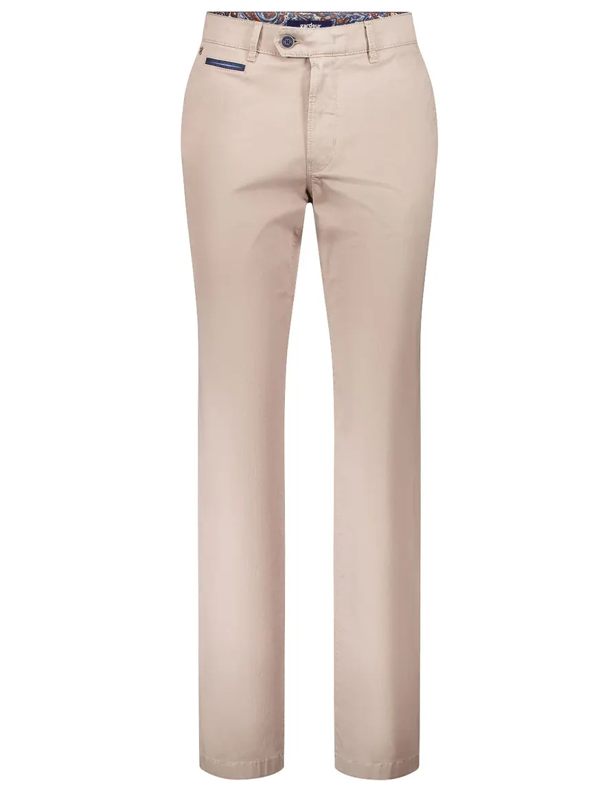 katoenen broek beige Gardeur Benny