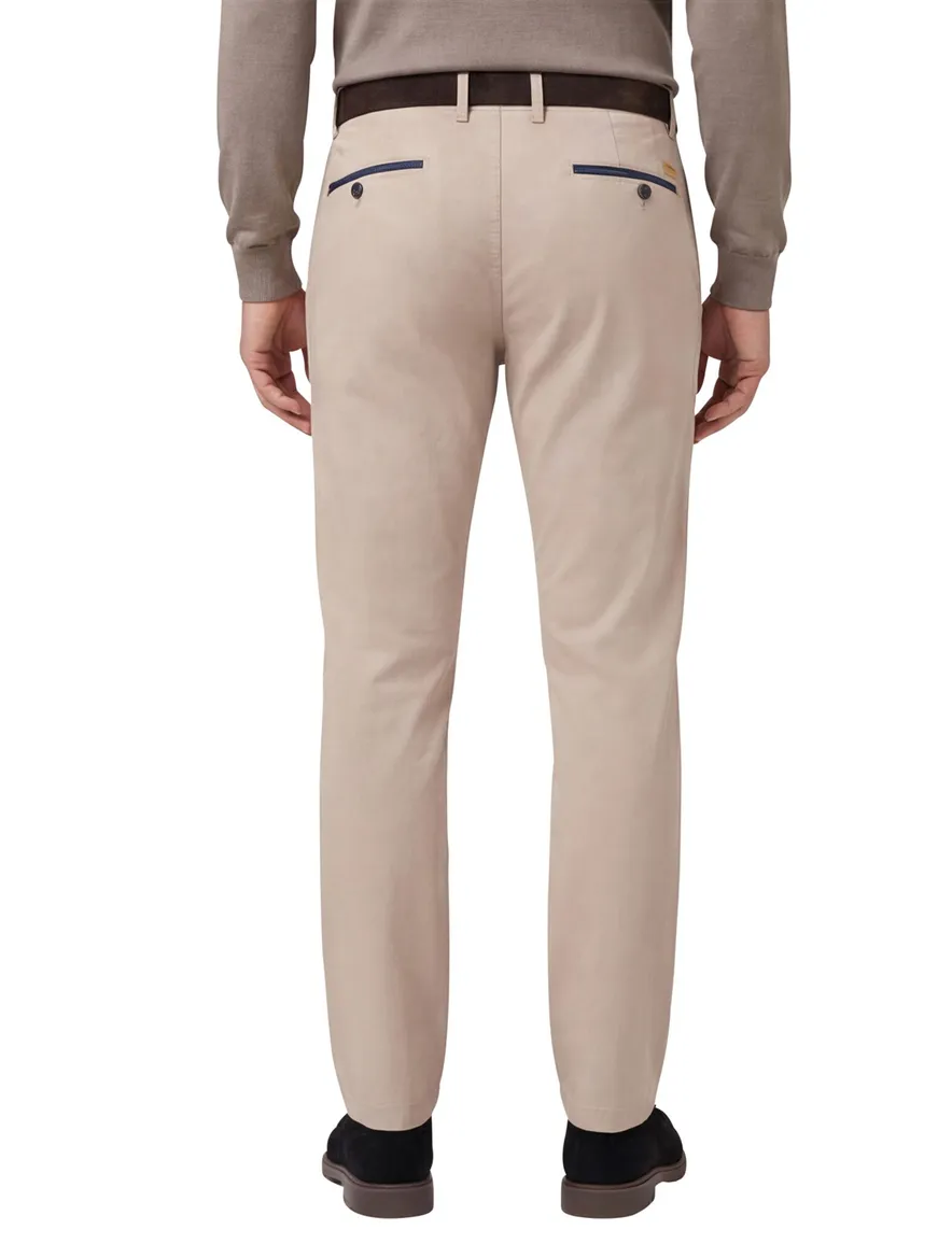 katoenen broek beige Gardeur Benny