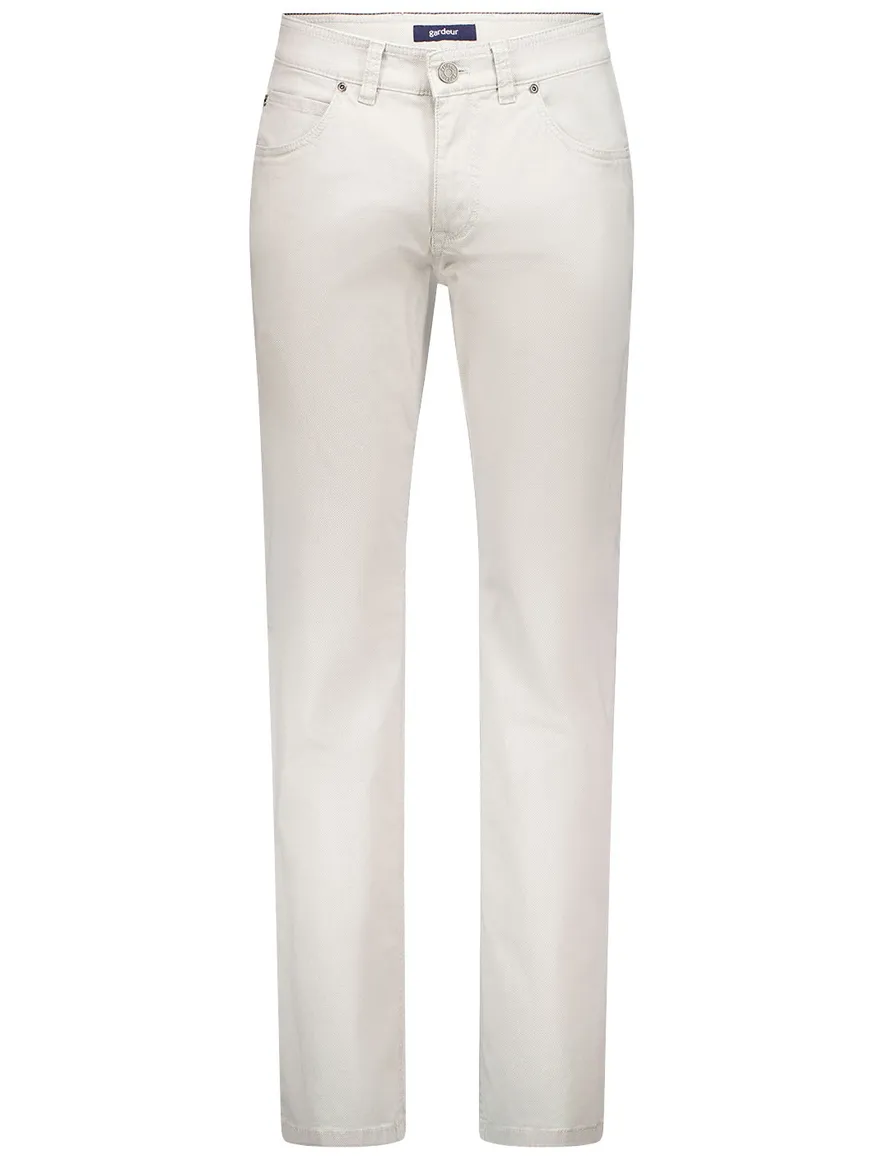 Gardeur broek 5-p wit Bill-3 Modern Fit