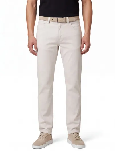 Gardeur Gardeur broek 5-pocket katoen wit